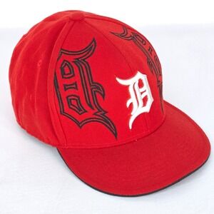 Detroit Tigers Triple‎ Logo Top Pro Flat Cap XL Baseball Graffiti Tribal Style